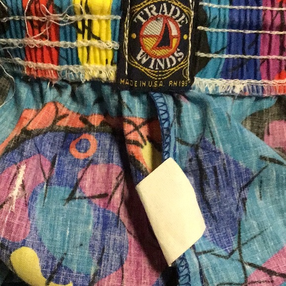 SOLD Vintage op art 80s jams summer shorts - Picture 7 of 7